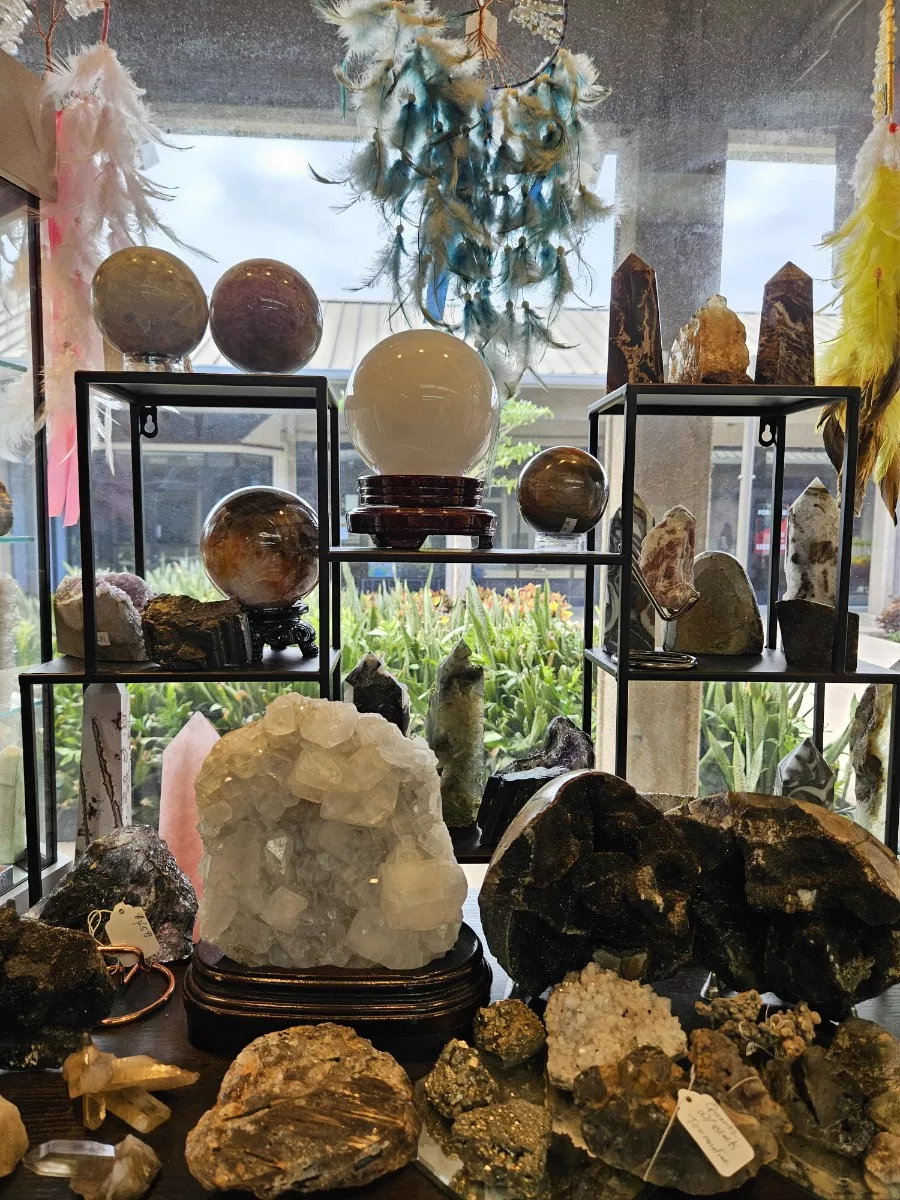 Healing crystals and gemstone collection at Crystal Dreams Maui