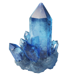 Blue crystal cluster sparkling gemstone at Crystal Dreams Maui crystal shop