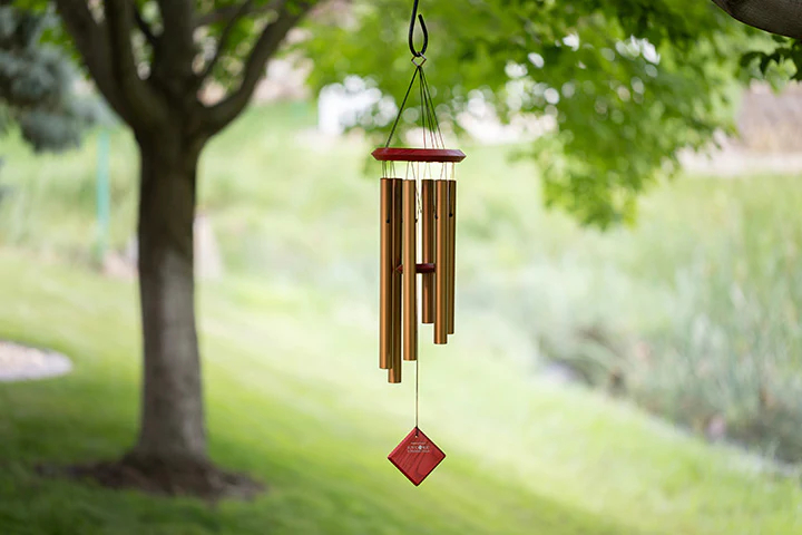 Wind chimes collection at Crystal Dreams Maui gift shop Hawaii